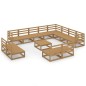 vidaXL 13-tlg. Garten-Lounge-Set Honigbraun Massivholz Kiefer vidaXL 13-tlg. Garten-Lounge-Set Honigbraun Massivholz Kiefer