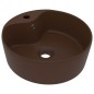 vidaXL Luxus-Waschbecken mit Überlauf Matt Dunkelbraun 36x13cm Keramik vidaXL Luxus-Waschbecken mit Überlauf Matt Dunkelbraun 36x13cm Keramik