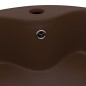 vidaXL Luxus-Waschbecken mit Überlauf Matt Dunkelbraun 36x13cm Keramik vidaXL Luxus-Waschbecken mit Überlauf Matt Dunkelbraun 36x13cm Keramik