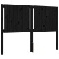 vidaXL Massivholzbett mit Kopfteil Schwarz 140x200 cm vidaXL Massivholzbett mit Kopfteil Schwarz 140x200 cm