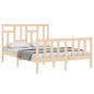 vidaXL Massivholzbett mit Kopfteil 140x190 cm vidaXL Massivholzbett mit Kopfteil 140x190 cm