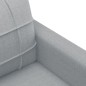 vidaXL 4-tlg. Sofagarnitur mit Kissen Hellgrau Stoff vidaXL 4-tlg. Sofagarnitur mit Kissen Hellgrau Stoff