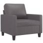 vidaXL 4-tlg. Sofagarnitur mit Kissen Grau Kunstleder vidaXL 4-tlg. Sofagarnitur mit Kissen Grau Kunstleder