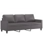 vidaXL 4-tlg. Sofagarnitur mit Kissen Grau Kunstleder vidaXL 4-tlg. Sofagarnitur mit Kissen Grau Kunstleder
