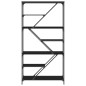 vidaXL Bücherregal Schwarz 91x36x176 cm Holzwerkstoff und Stahl vidaXL Bücherregal Schwarz 91x36x176 cm Holzwerkstoff und Stahl