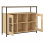 vidaXL Sideboard Sonoma-Eiche 100x35x80 cm Holzwerkstoff vidaXL Sideboard Sonoma-Eiche 100x35x80 cm Holzwerkstoff