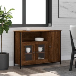 vidaXL Sideboard Braun Eichen-Optik 100x35x75 cm Holzwerkstoff