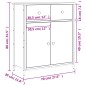 vidaXL Sideboard Räuchereiche 70x30x80 cm Holzwerkstoff vidaXL Sideboard Räuchereiche 70x30x80 cm Holzwerkstoff