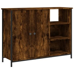 vidaXL Sideboard Räuchereiche 100x33x75 cm Holzwerkstoff