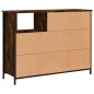 vidaXL Sideboard Räuchereiche 100x33x75 cm Holzwerkstoff vidaXL Sideboard Räuchereiche 100x33x75 cm Holzwerkstoff