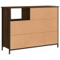 vidaXL Sideboard Braun Eichen-Optik 100x33x75 cm Holzwerkstoff vidaXL Sideboard Braun Eichen-Optik 100x33x75 cm Holzwerkstoff