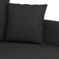 vidaXL 4-tlg. Sofagarnitur mit Kissen Schwarz Stoff vidaXL 4-tlg. Sofagarnitur mit Kissen Schwarz Stoff