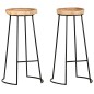 vidaXL Barhocker 2 Stk. Massivholz Akazie vidaXL Barhocker 2 Stk. Massivholz Akazie