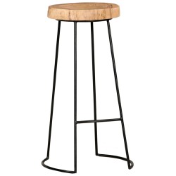 vidaXL Barhocker 2 Stk. Massivholz Akazie