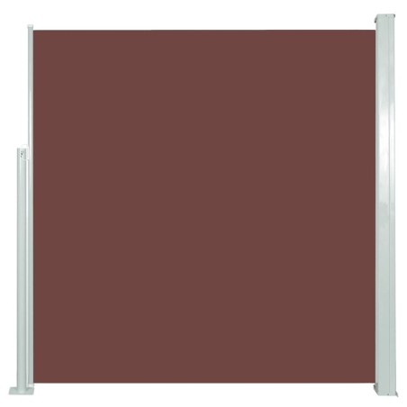 vidaXL Ausziehbare Seitenmarkise 140x300 cm Braun