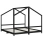 vidaXL Kinderbett Schwarz 2x(90x190) cm Massivholz Kiefer vidaXL Kinderbett Schwarz 2x(90x190) cm Massivholz Kiefer
