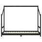 vidaXL Kinderbett Schwarz 2x(90x190) cm Massivholz Kiefer vidaXL Kinderbett Schwarz 2x(90x190) cm Massivholz Kiefer