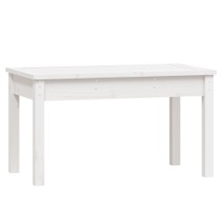vidaXL Gartenbank Weiß 80x44x45 cm Massivholz Kiefer