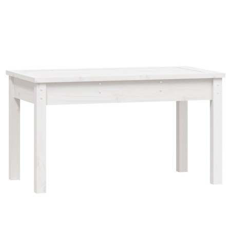 vidaXL Gartenbank Weiß 80x44x45 cm Massivholz Kiefer