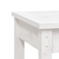 vidaXL Gartenbank Weiß 80x44x45 cm Massivholz Kiefer vidaXL Gartenbank Weiß 80x44x45 cm Massivholz Kiefer