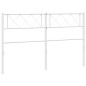 vidaXL Kopfteil Metall Weiß 135 cm vidaXL Kopfteil Metall Weiß 135 cm
