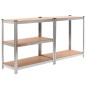 vidaXL Lagerregale 2 Stk. Silbern vidaXL Lagerregale 2 Stk. Silbern