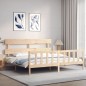 vidaXL Massivholzbett mit Kopfteil vidaXL Massivholzbett mit Kopfteil