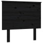 vidaXL Massivholzbett mit Kopfteil Schwarz 100x200 cm vidaXL Massivholzbett mit Kopfteil Schwarz 100x200 cm