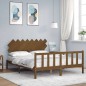 vidaXL Massivholzbett mit Kopfteil Honigbraun 160x200 cm vidaXL Massivholzbett mit Kopfteil Honigbraun 160x200 cm