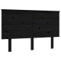 vidaXL Massivholzbett mit Kopfteil Schwarz 140x200 cm vidaXL Massivholzbett mit Kopfteil Schwarz 140x200 cm