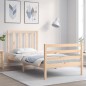 vidaXL Massivholzbett mit Kopfteil 90x200 cm vidaXL Massivholzbett mit Kopfteil 90x200 cm