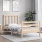 vidaXL Massivholzbett mit Kopfteil 100x200 cm vidaXL Massivholzbett mit Kopfteil 100x200 cm