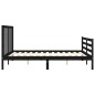 vidaXL Massivholzbett mit Kopfteil Schwarz 160x200 cm vidaXL Massivholzbett mit Kopfteil Schwarz 160x200 cm