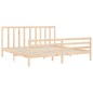 vidaXL Massivholzbett mit Kopfteil 200x200 cm vidaXL Massivholzbett mit Kopfteil 200x200 cm