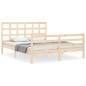 vidaXL Massivholzbett mit Kopfteil 160x200 cm vidaXL Massivholzbett mit Kopfteil 160x200 cm