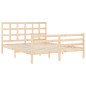 vidaXL Massivholzbett mit Kopfteil 160x200 cm vidaXL Massivholzbett mit Kopfteil 160x200 cm