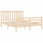 vidaXL Massivholzbett mit Kopfteil 160x200 cm vidaXL Massivholzbett mit Kopfteil 160x200 cm