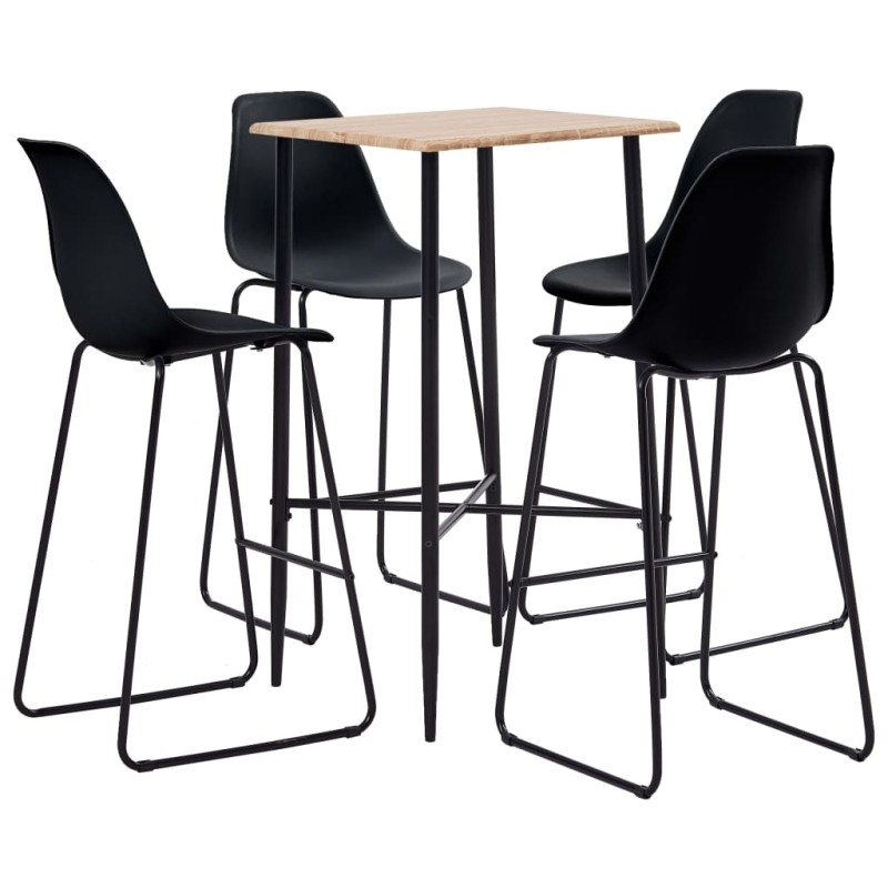 5-tlg. Bar-Set Kunststoff Schwarz 5-tlg. Bar-Set Kunststoff Schwarz
