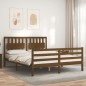 vidaXL Massivholzbett mit Kopfteil Honigbraun 160x200 cm vidaXL Massivholzbett mit Kopfteil Honigbraun 160x200 cm