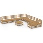 vidaXL 11-tlg. Garten-Lounge-Set Massivholz Kiefer vidaXL 11-tlg. Garten-Lounge-Set Massivholz Kiefer
