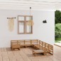 vidaXL 10-tlg. Garten-Lounge-Set Massivholz Kiefer vidaXL 10-tlg. Garten-Lounge-Set Massivholz Kiefer