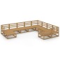 vidaXL 10-tlg. Garten-Lounge-Set Massivholz Kiefer vidaXL 10-tlg. Garten-Lounge-Set Massivholz Kiefer