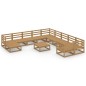 vidaXL 12-tlg. Garten-Lounge-Set Massivholz Kiefer vidaXL 12-tlg. Garten-Lounge-Set Massivholz Kiefer
