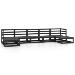 vidaXL 7-tlg. Garten-Lounge-Set Massivholz Kiefer