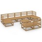 vidaXL 10-tlg. Garten-Lounge-Set Massivholz Kiefer vidaXL 10-tlg. Garten-Lounge-Set Massivholz Kiefer