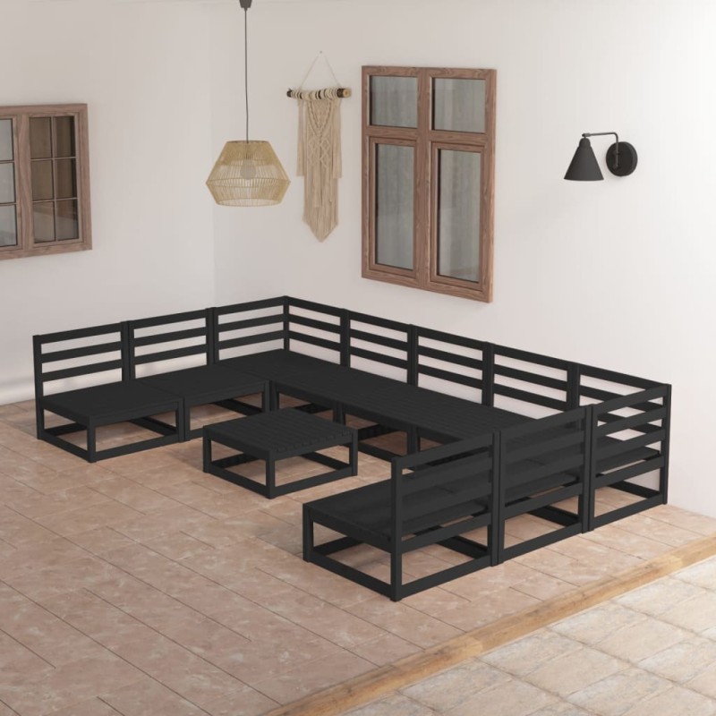 vidaXL 10-tlg. Garten-Lounge-Set Massivholz Kiefer vidaXL 10-tlg. Garten-Lounge-Set Massivholz Kiefer