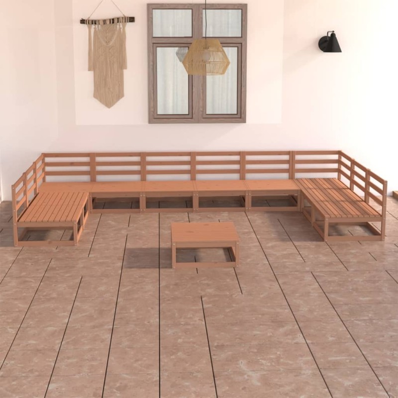 vidaXL 11-tlg. Garten-Lounge-Set Massivholz Kiefer vidaXL 11-tlg. Garten-Lounge-Set Massivholz Kiefer