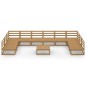 vidaXL 11-tlg. Garten-Lounge-Set Massivholz Kiefer vidaXL 11-tlg. Garten-Lounge-Set Massivholz Kiefer