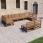 vidaXL 9-tlg. Garten-Lounge-Set Massivholz Kiefer vidaXL 9-tlg. Garten-Lounge-Set Massivholz Kiefer