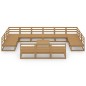 vidaXL 14-tlg. Garten-Lounge-Set Massivholz Kiefer vidaXL 14-tlg. Garten-Lounge-Set Massivholz Kiefer